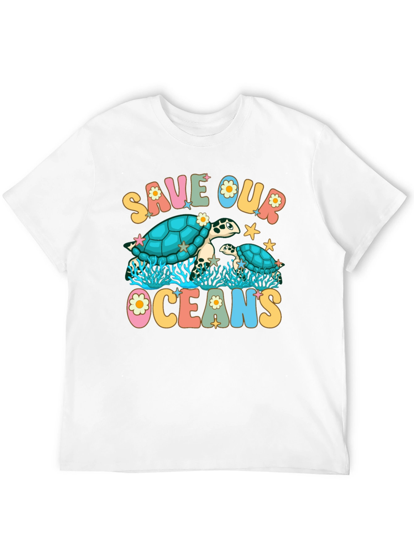 Save Our Oceans Turtle Graphic Tee