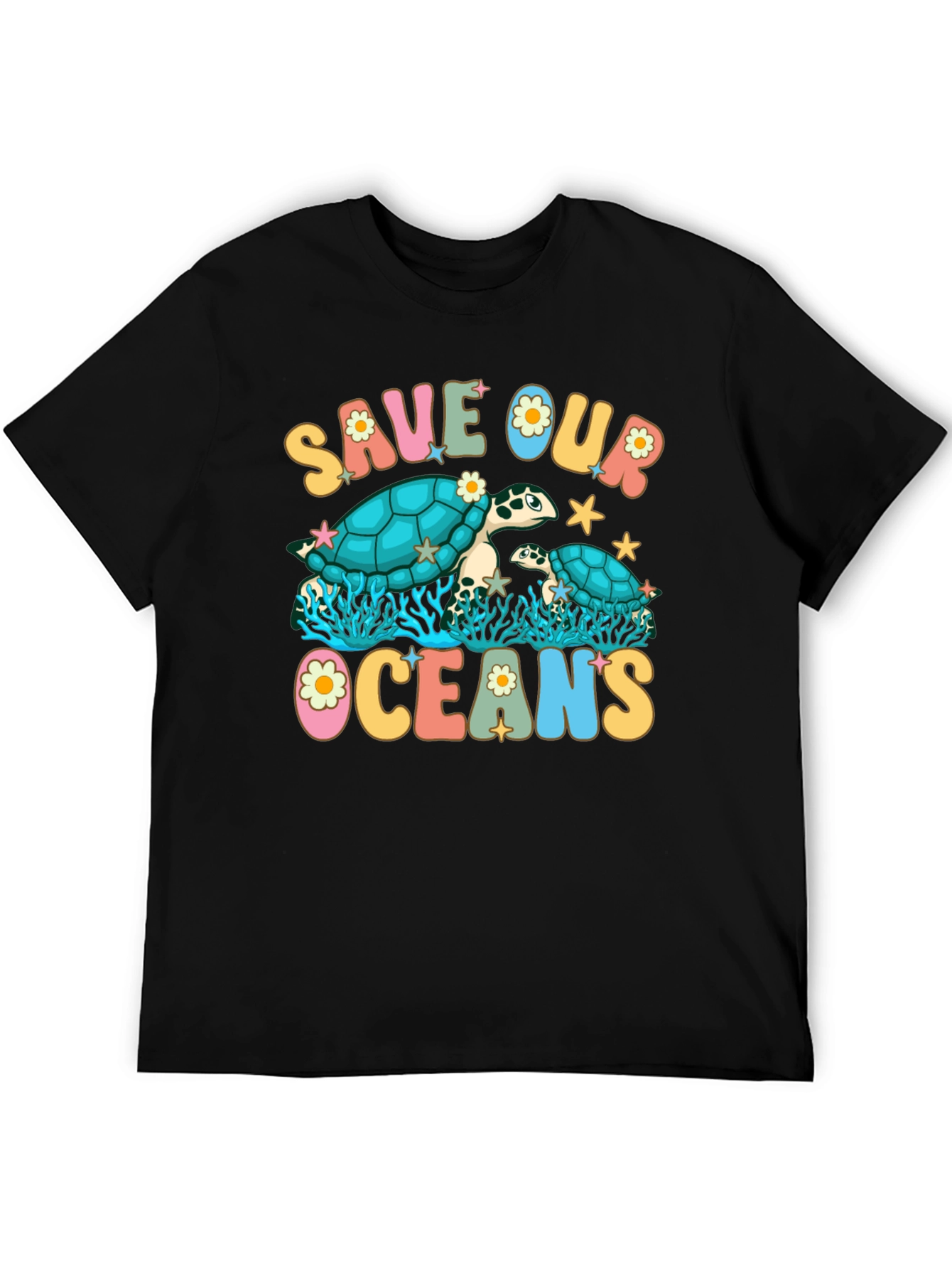 Save Our Oceans Turtle Graphic Tee