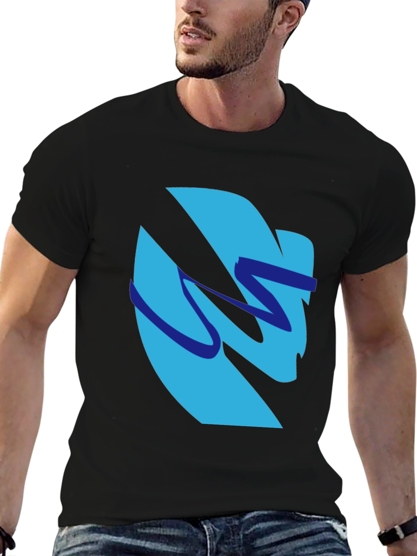 Retro 90s Cup Design Black T-Shirt