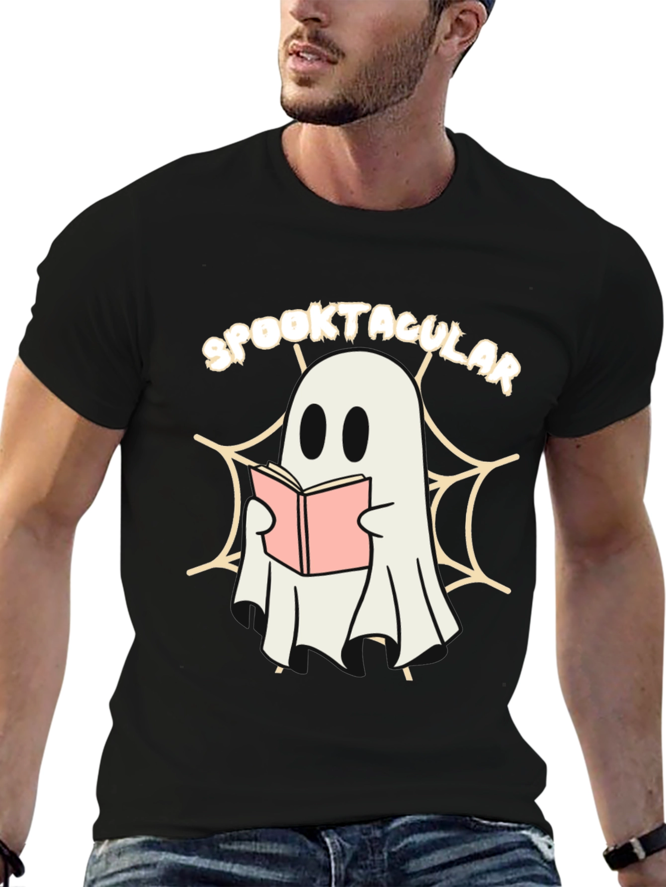 Spooktacular Ghost Reading Book T-Shirt