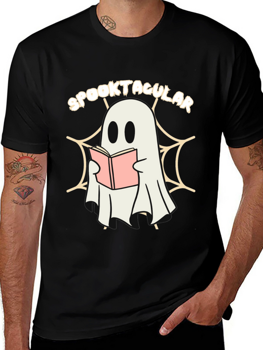 Spooktacular Ghost Reading Book T-Shirt