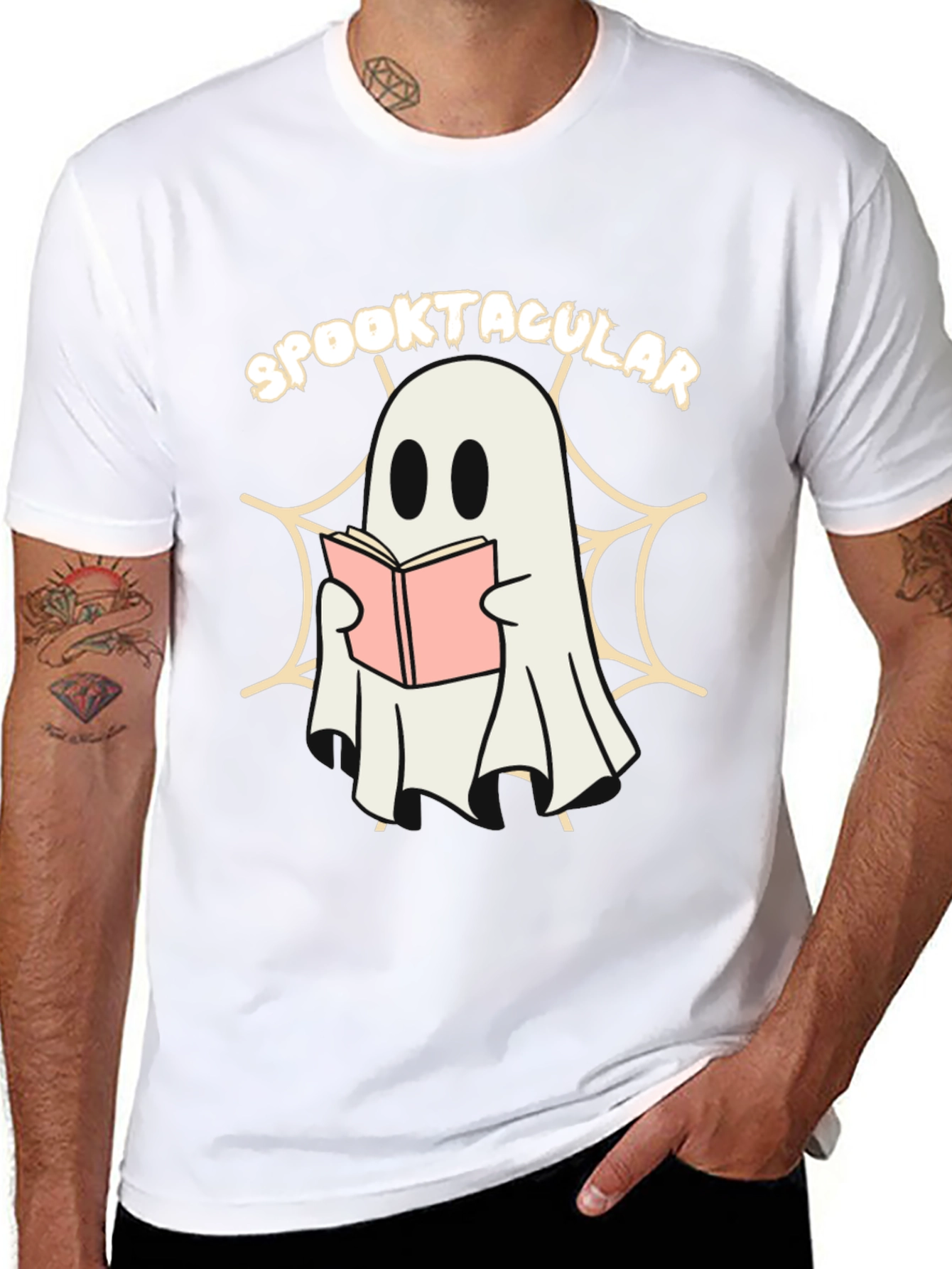 Spooktacular Ghost Reading Book T-Shirt