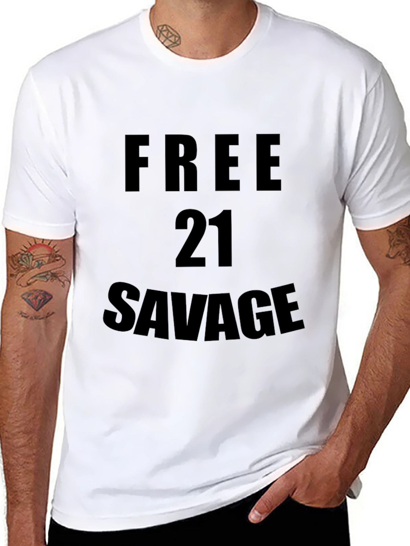 Free 21 Savage Black T-Shirt