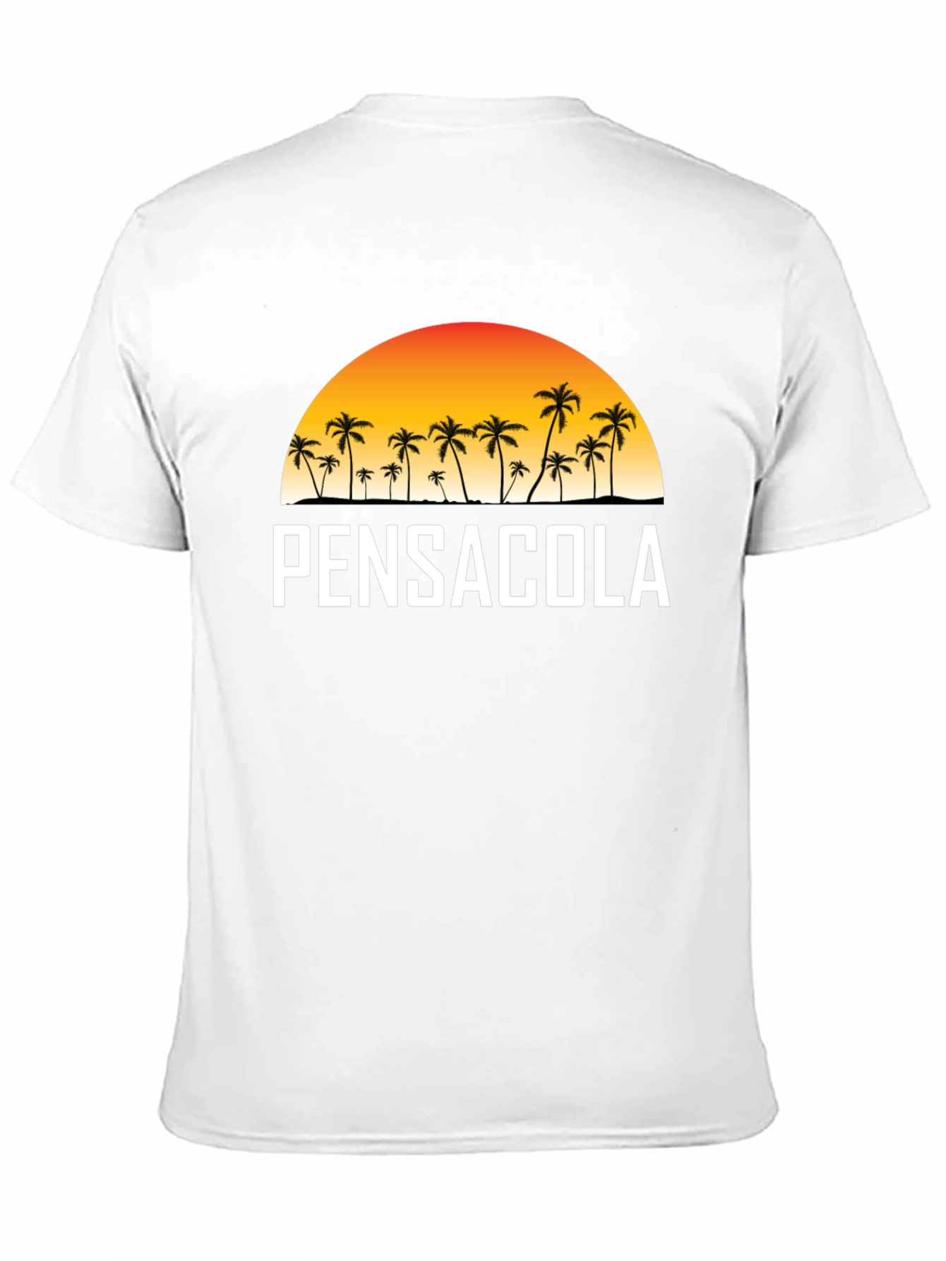Pensacola Palm Tree Sunset Graphic T-Shirt