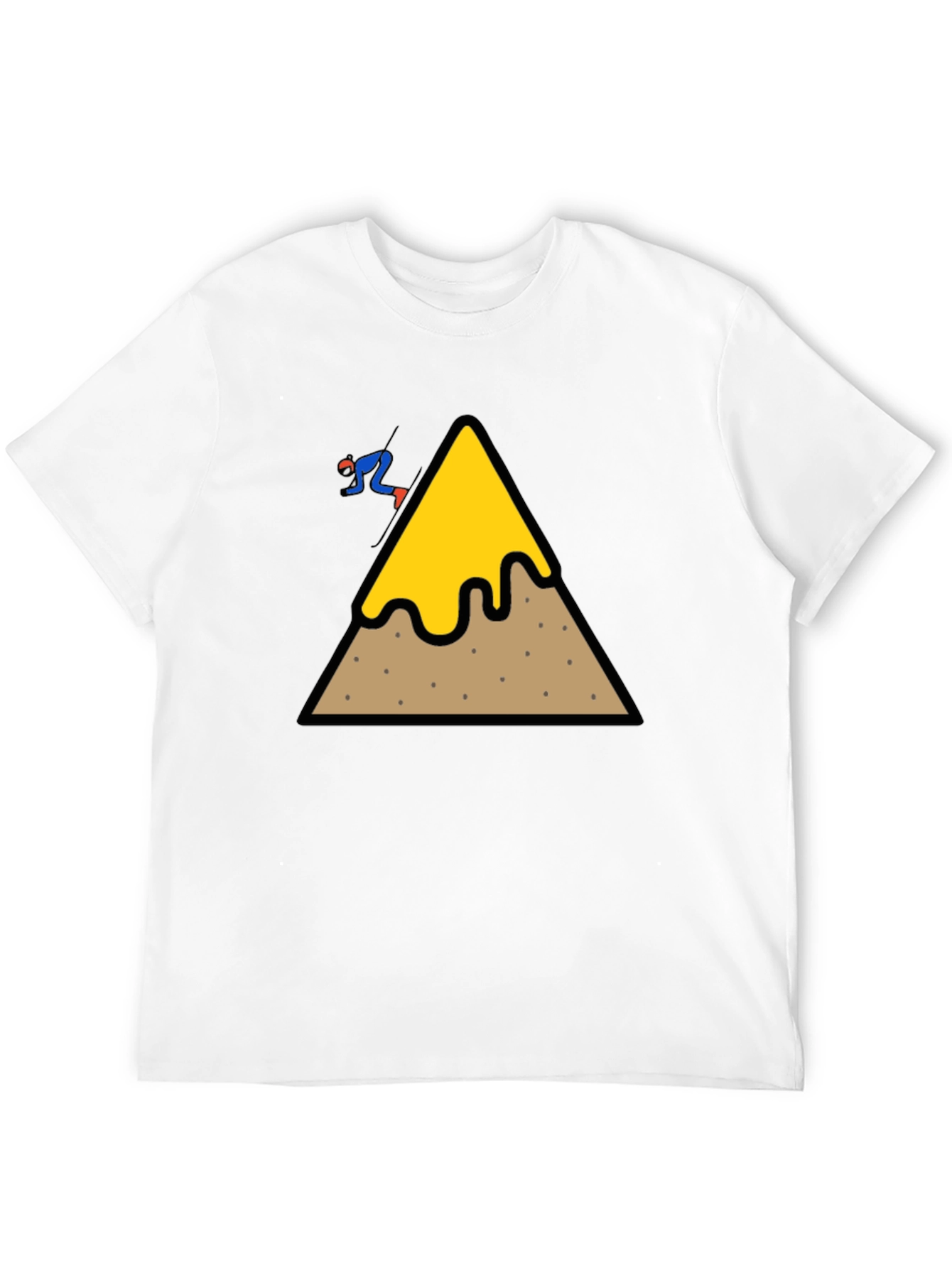 Skiing Nacho Cheese Mountain T-Shirt