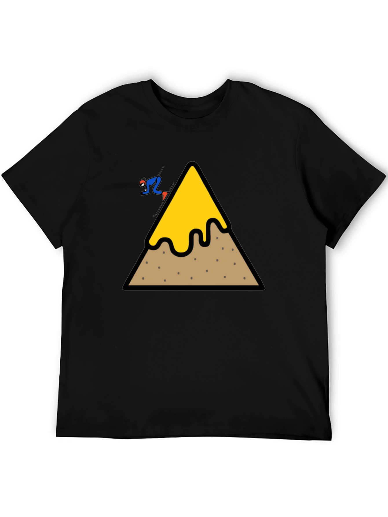 Skiing Nacho Cheese Mountain T-Shirt