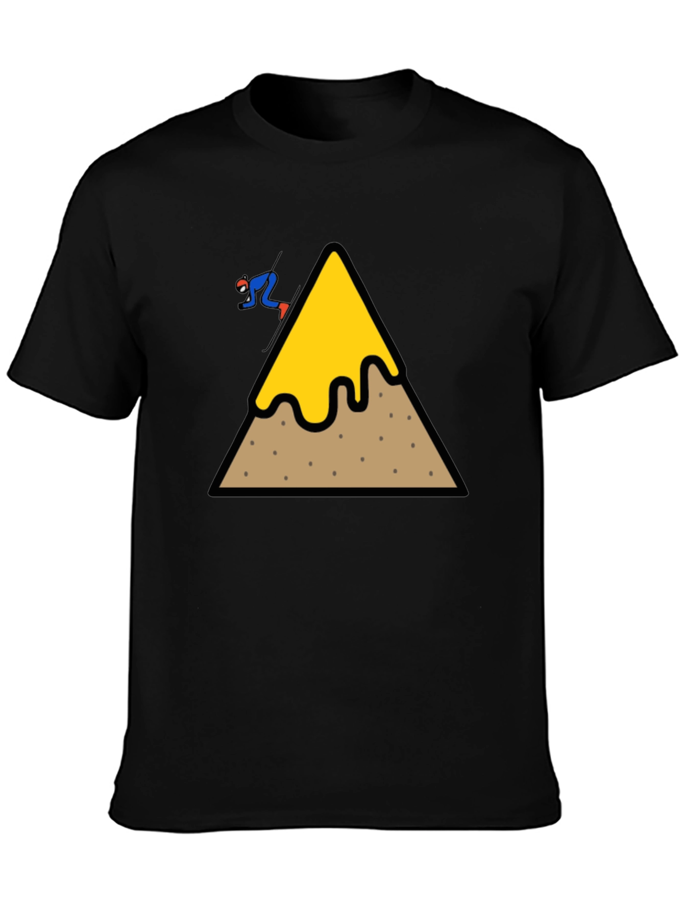 Skiing Nacho Cheese Mountain T-Shirt
