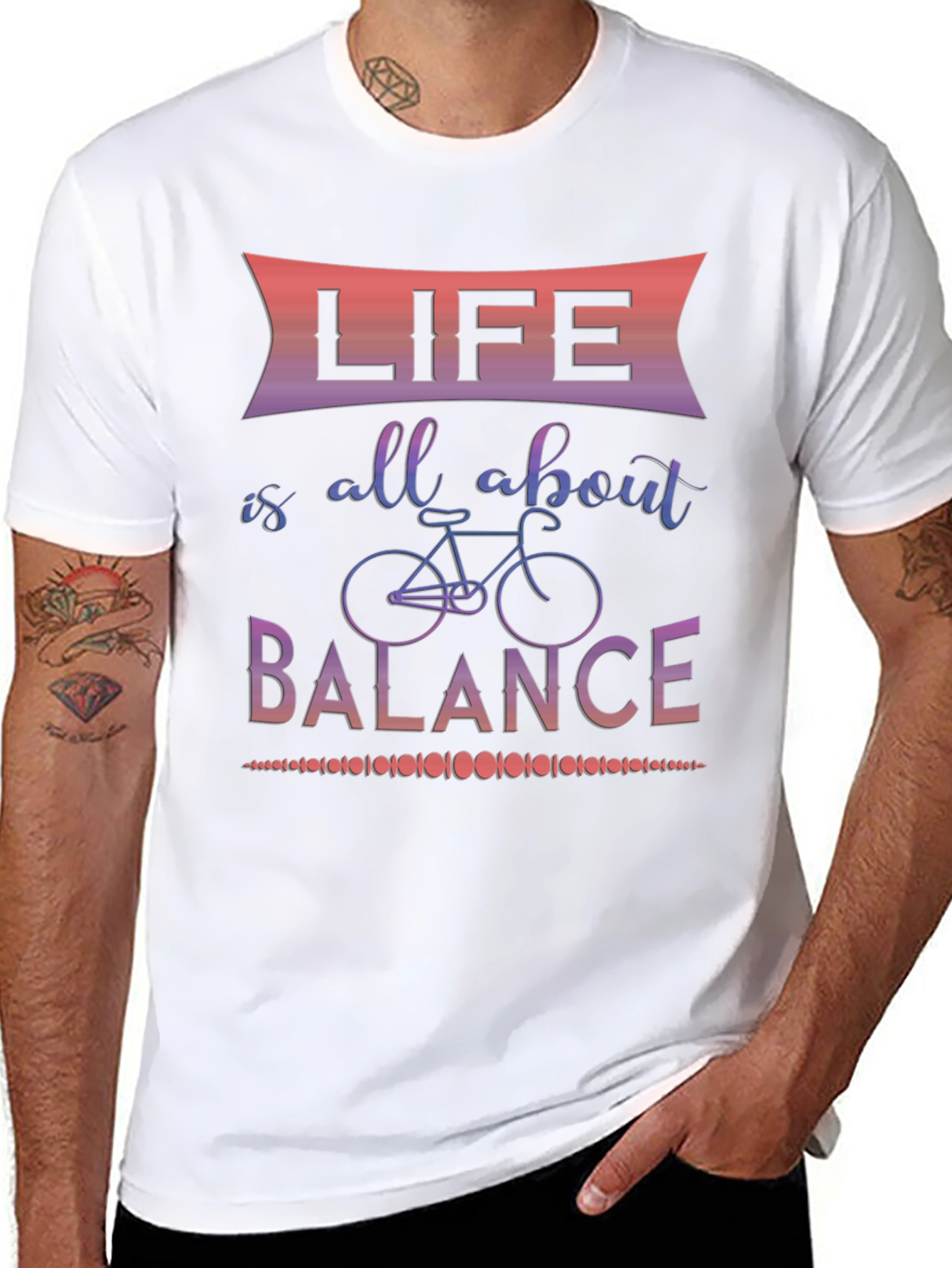 Life is all about balance graphic tee