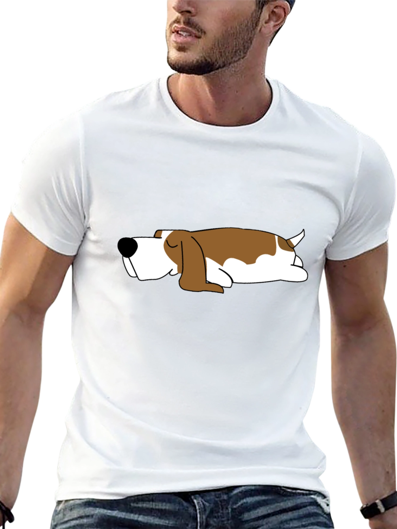Lazy Dog T-Shirt - Cute Sleeping Beagle Tee
