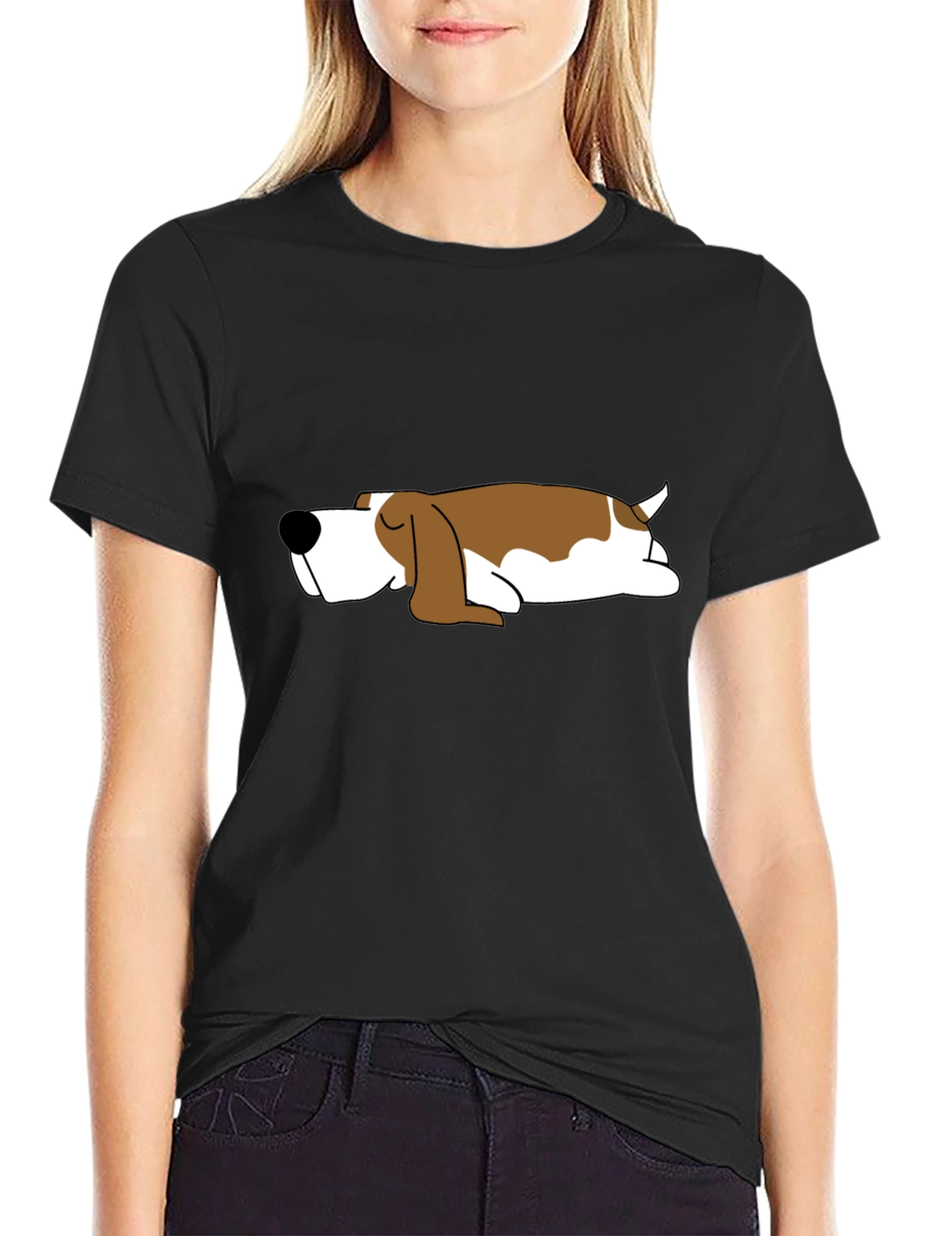 Lazy Dog T-Shirt - Cute Sleeping Beagle Tee
