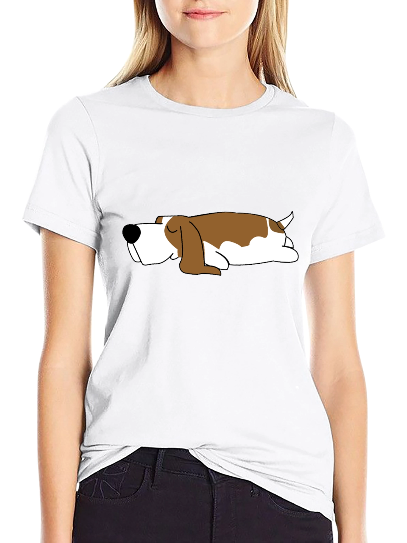 Lazy Dog T-Shirt - Cute Sleeping Beagle Tee