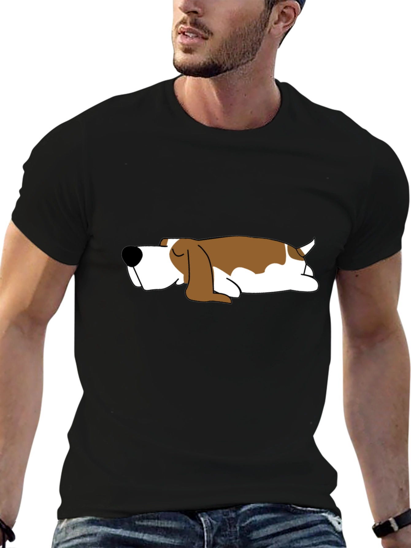 Lazy Dog T-Shirt - Cute Sleeping Beagle Tee