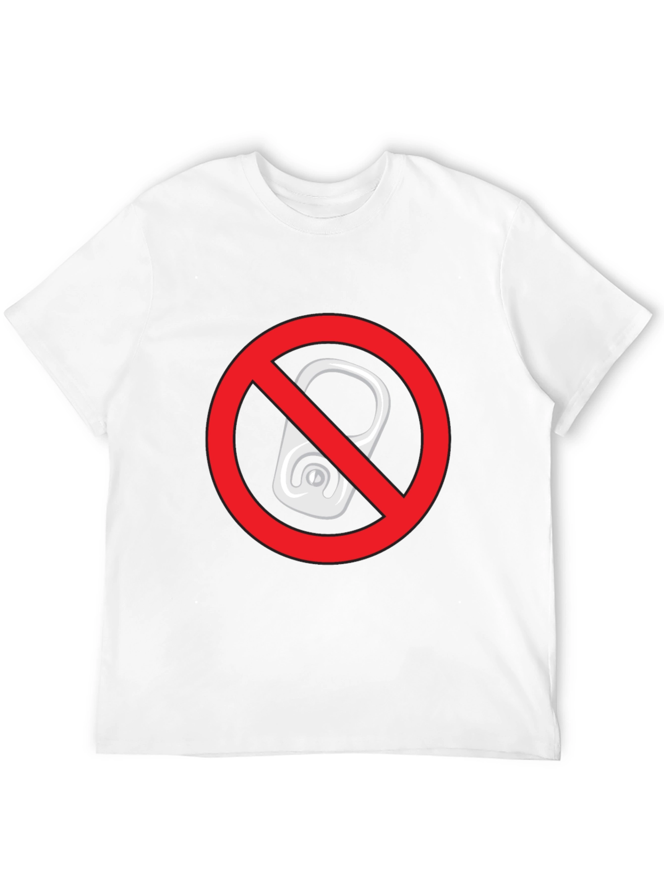 No Can Tabs Black T-Shirt - Novelty Graphic Tee