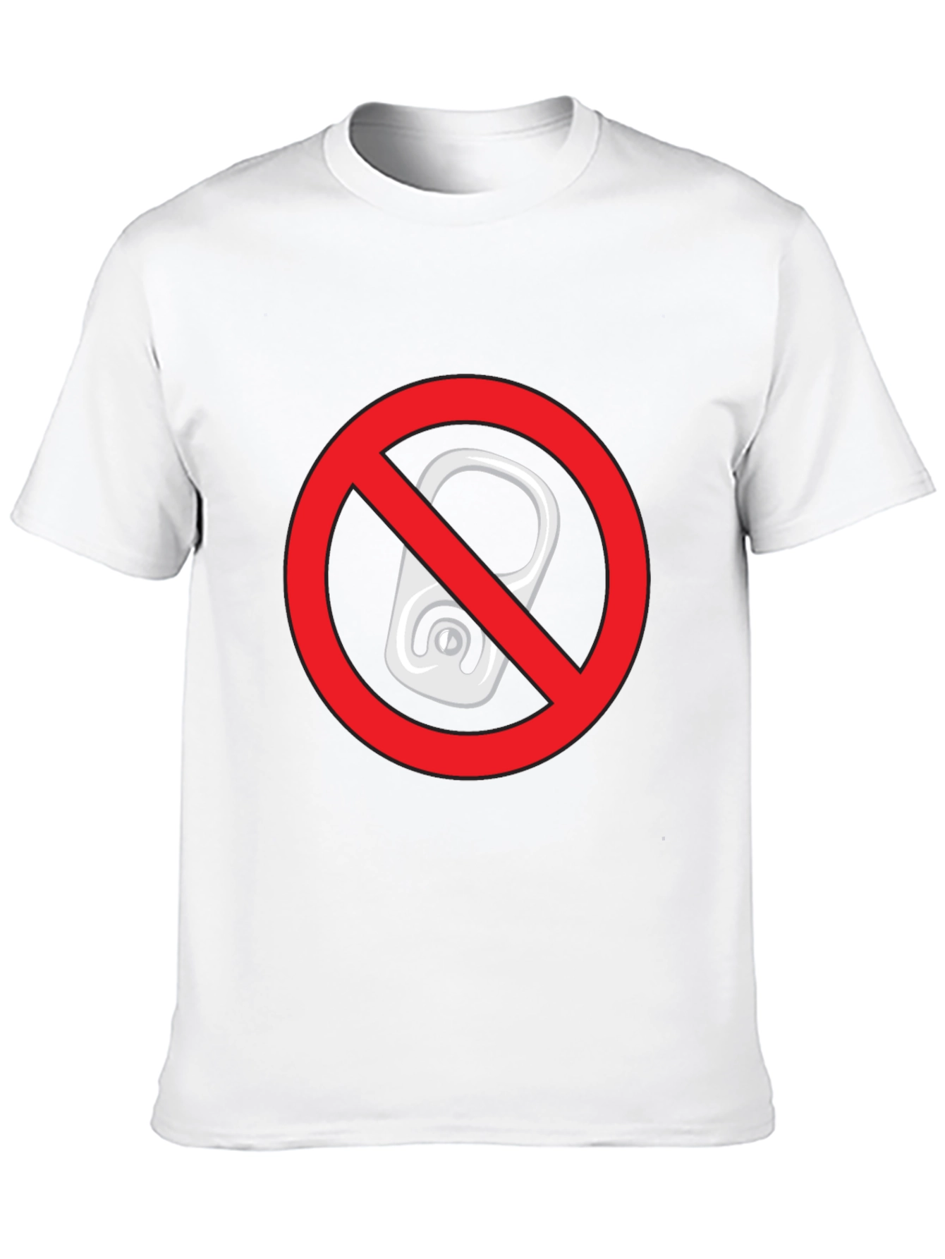 No Can Tabs Black T-Shirt - Novelty Graphic Tee