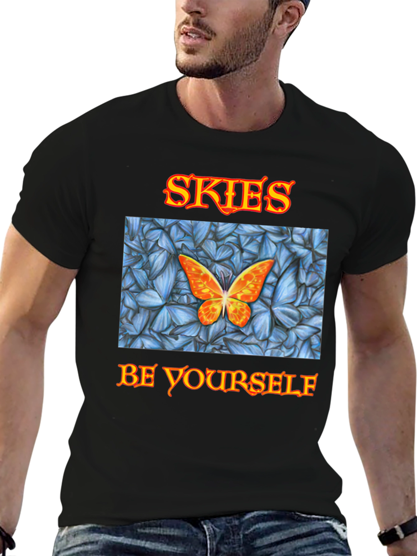 Skies Butterfly T-Shirt - Be Yourself