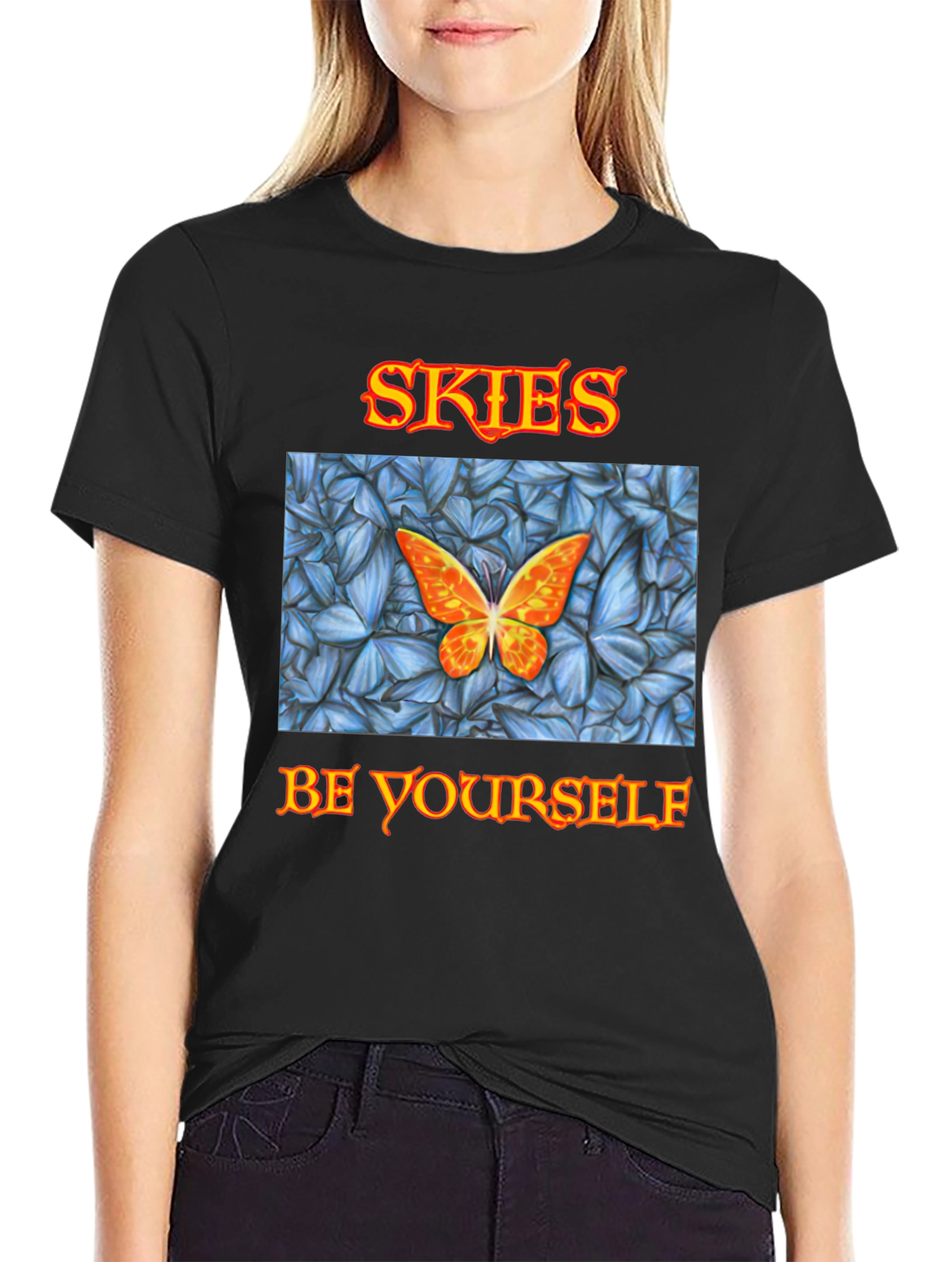 Skies Butterfly T-Shirt - Be Yourself