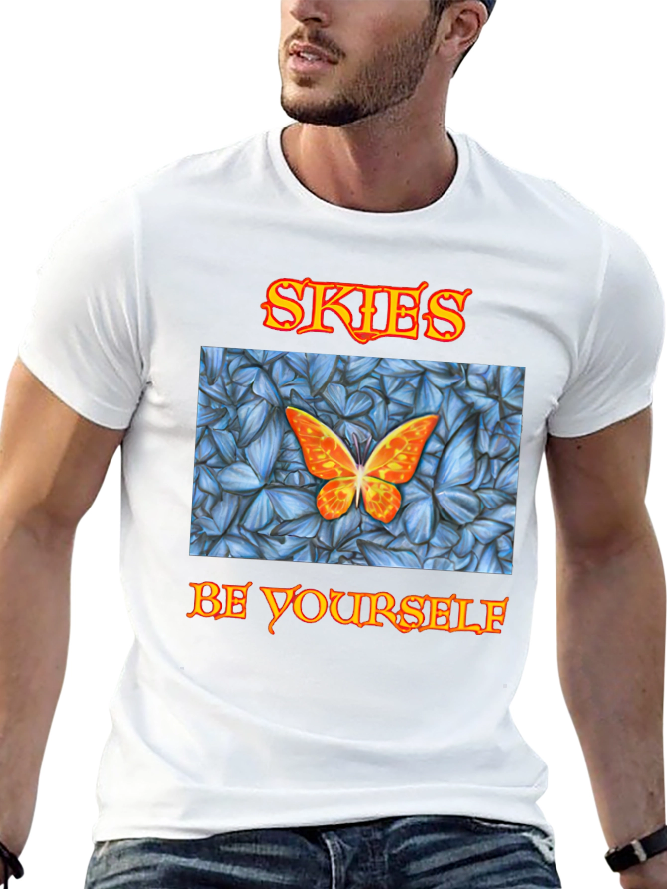 Skies Butterfly T-Shirt - Be Yourself