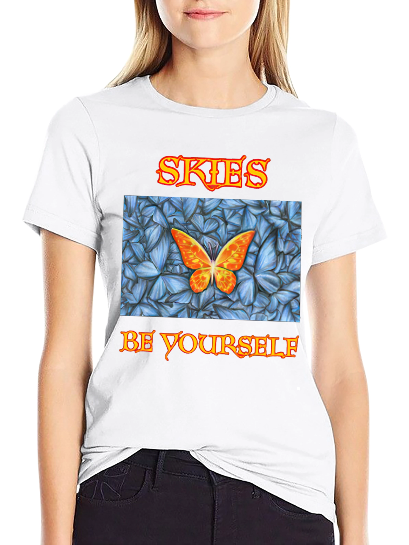 Skies Butterfly T-Shirt - Be Yourself