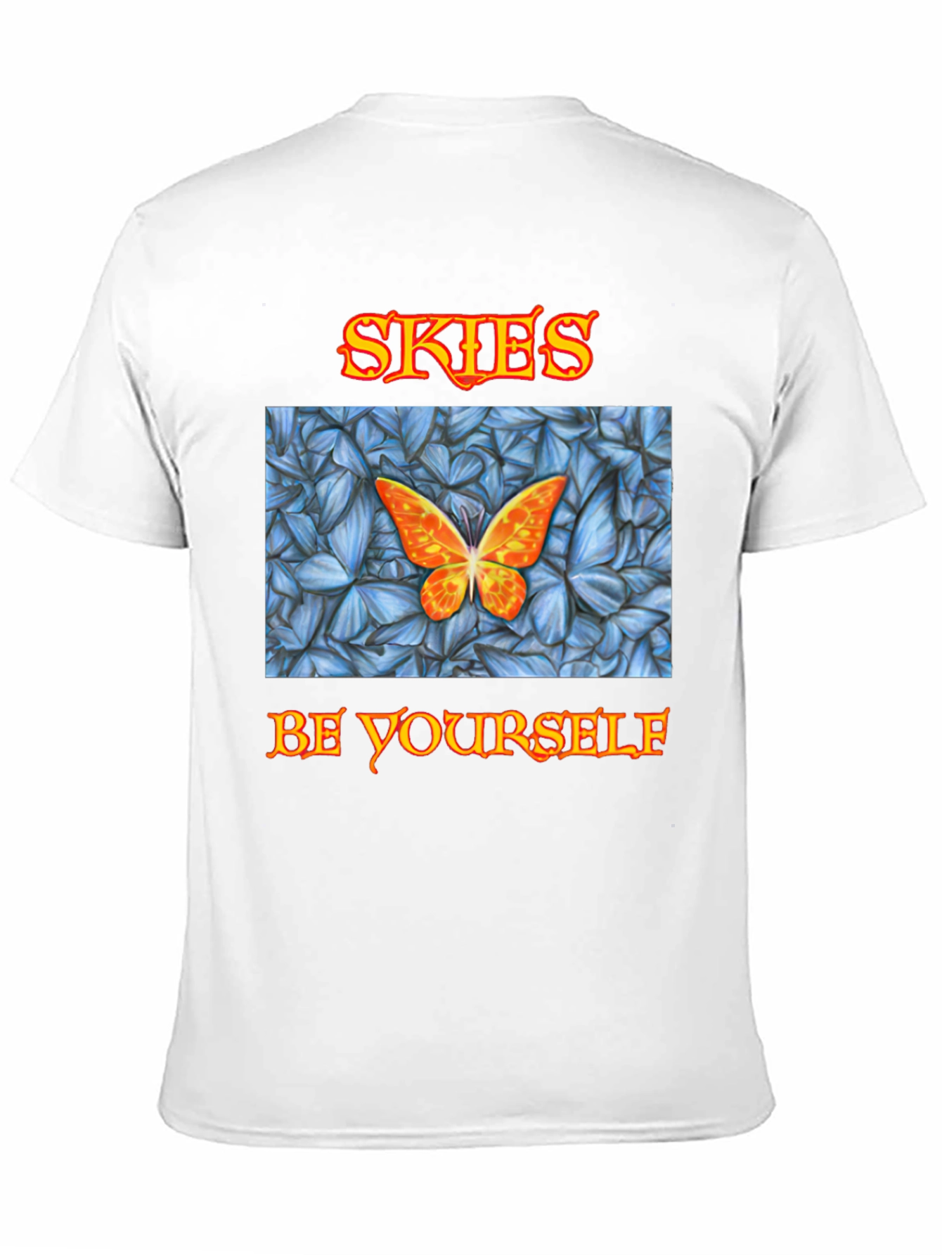 Skies Butterfly T-Shirt - Be Yourself