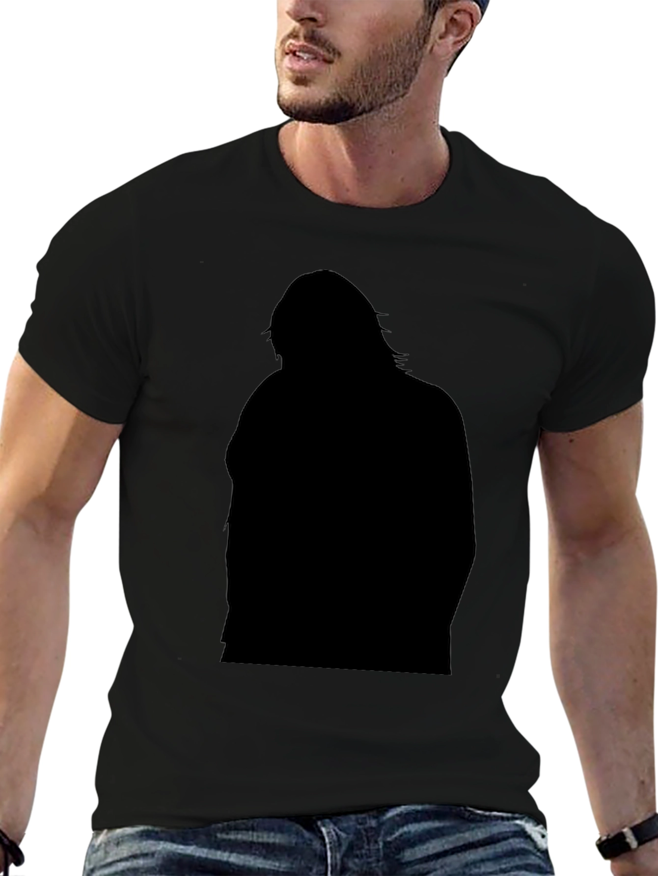 Silhouette Graphic Black T-Shirt