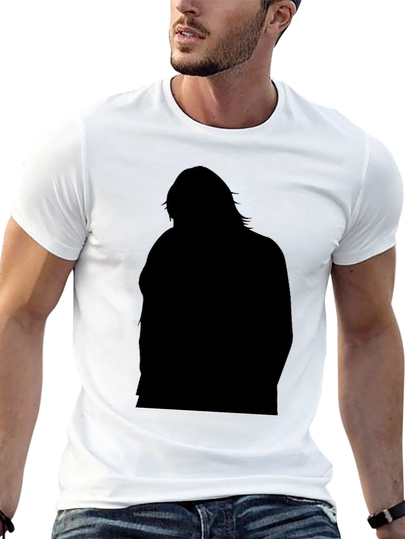 Silhouette Graphic Black T-Shirt