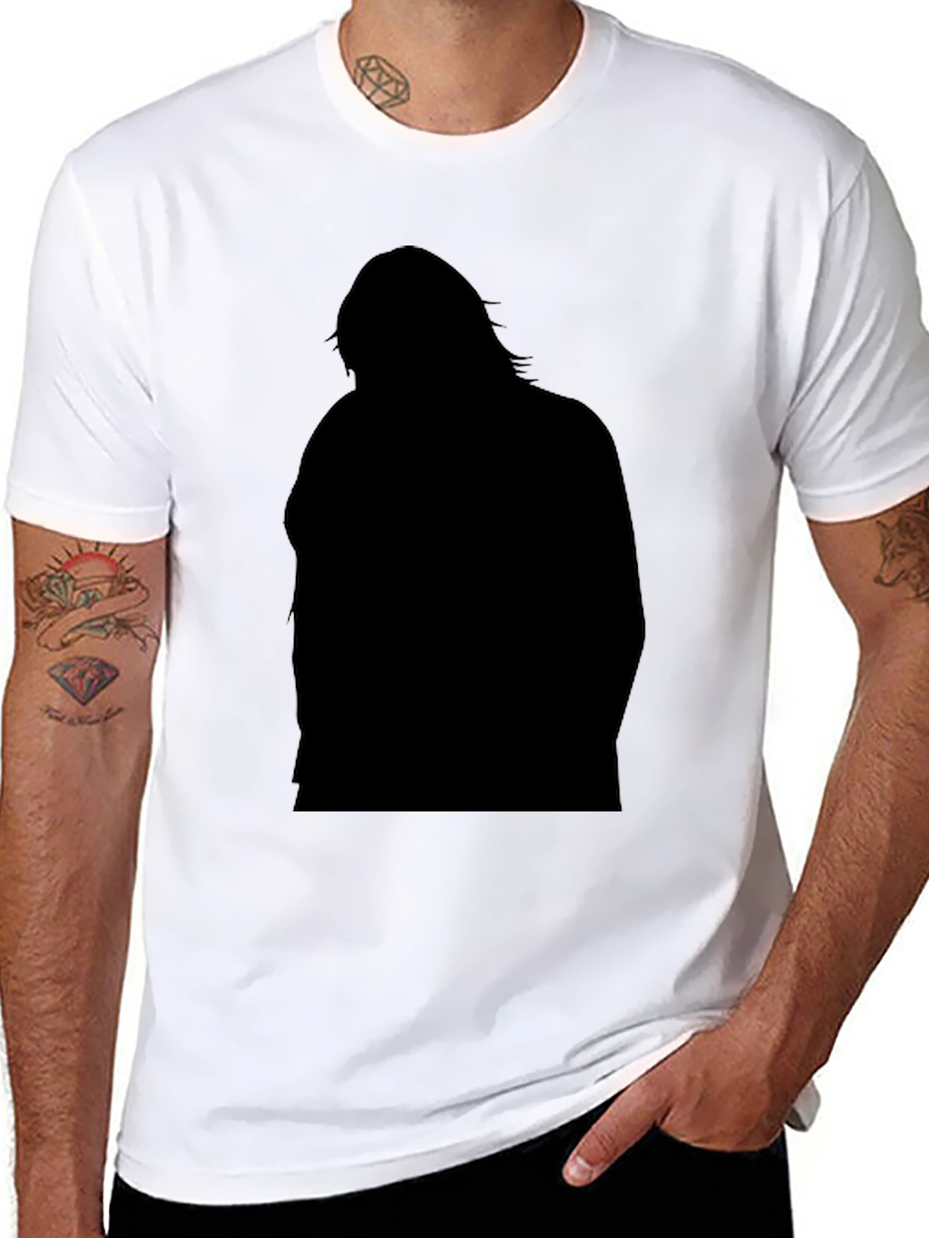 Silhouette Graphic Black T-Shirt