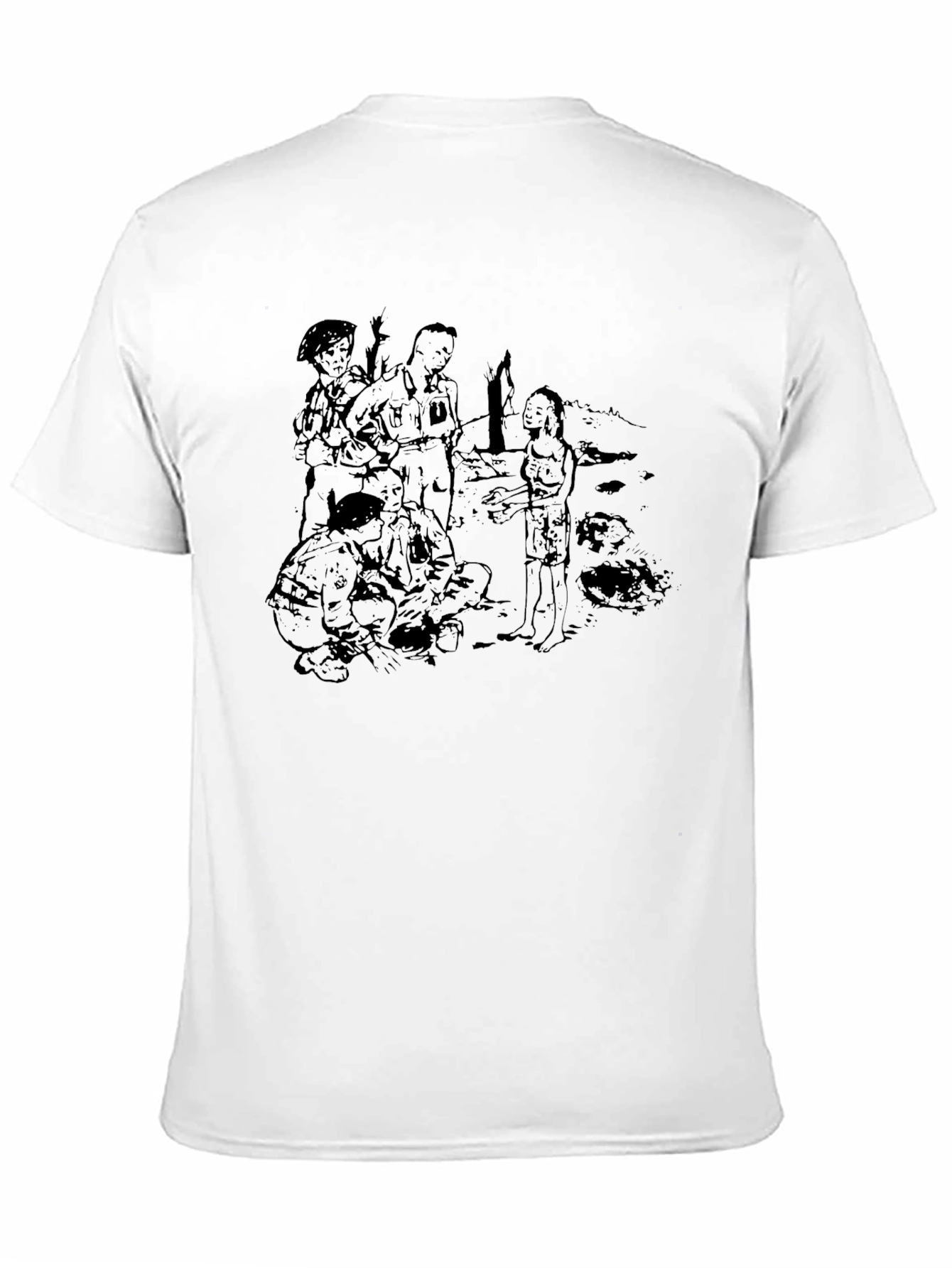 Disturbing Black Graphic Tee