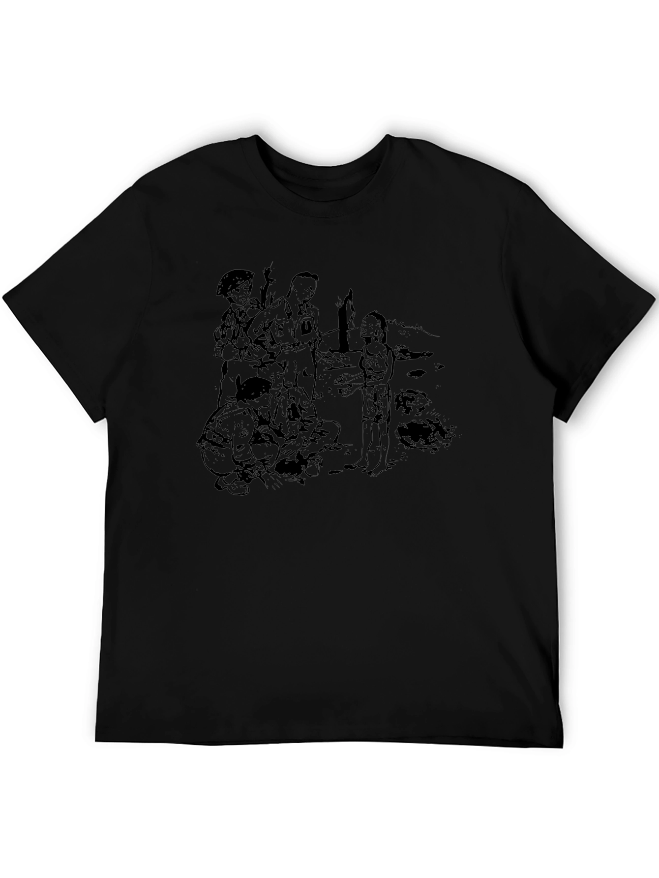 Disturbing Black Graphic Tee